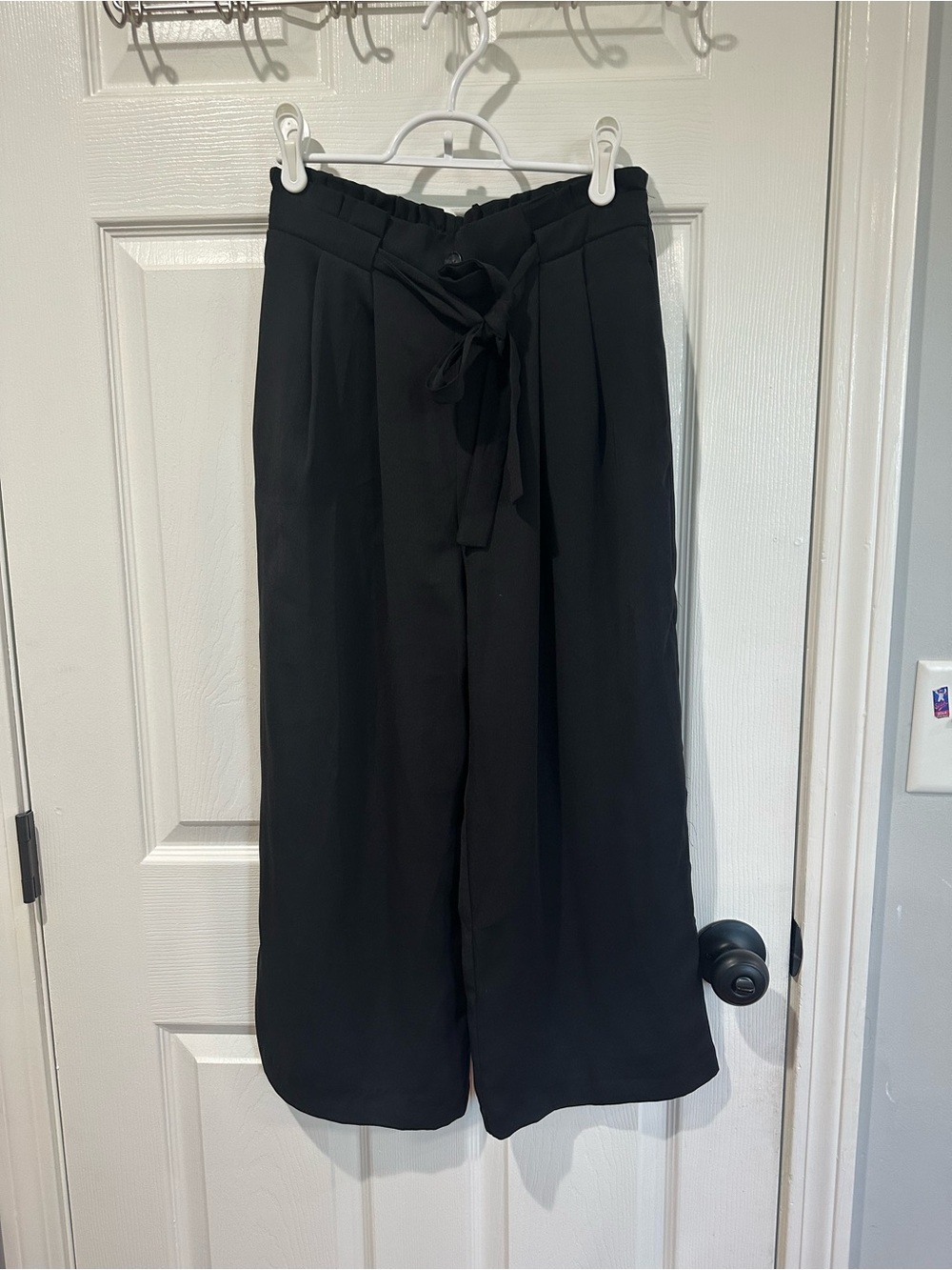 Zara Pants with Tie - Black-  Small
